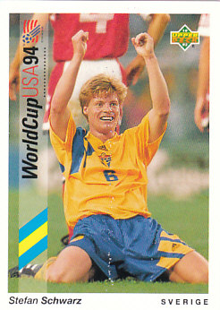 Stefan Schwarz Sweden Upper Deck World Cup 1994 Preview Ita/Spa #34